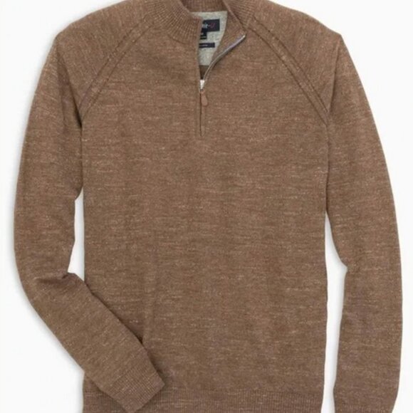 NWT Johnnie-O Mott 100% Cotton Quarter-Zip Sweater XL - Picture 1 of 5